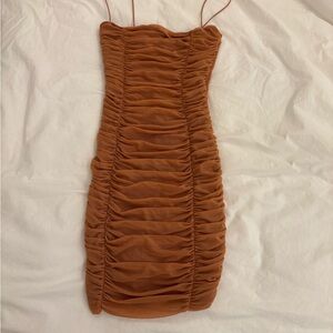 Nookie ruched mini dress